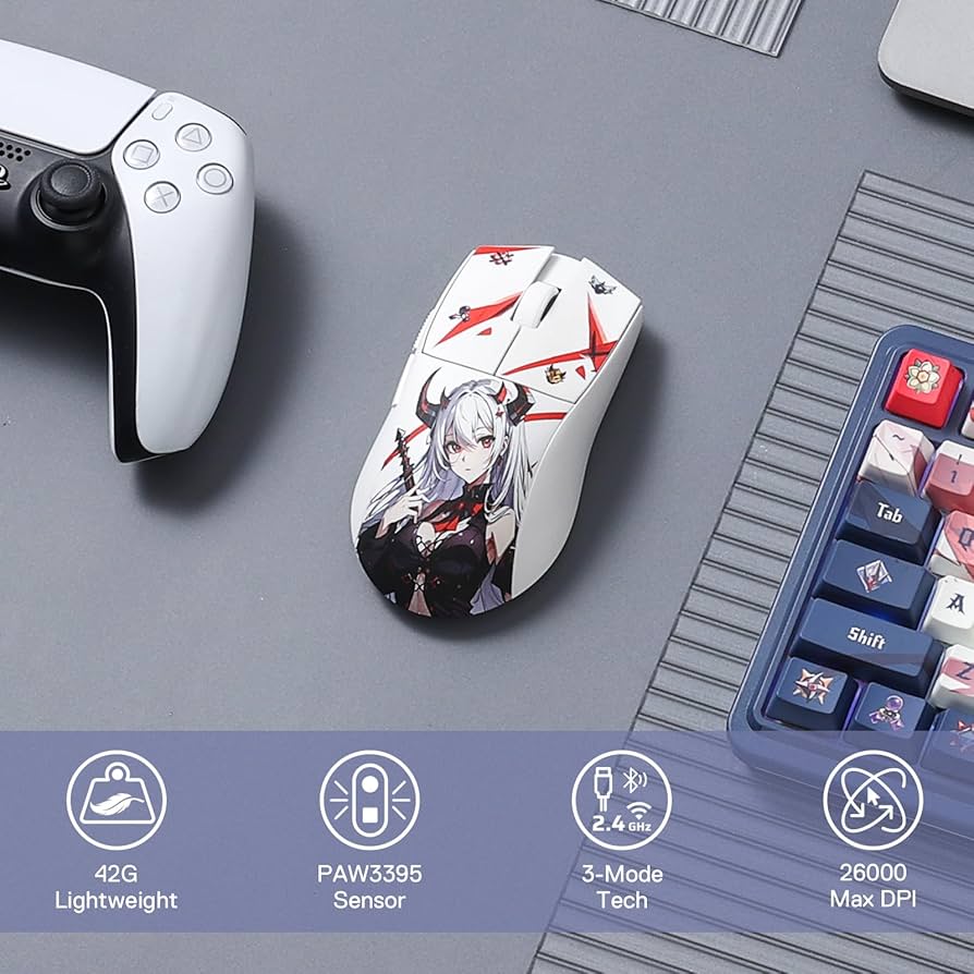 Amazon.com: Redragon M916AK PRO 3-Mode Anime Gaming Mouse